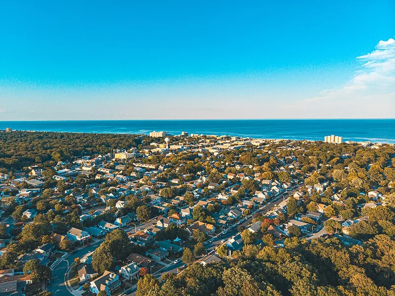 Rehoboth Beach by drone, Delaware