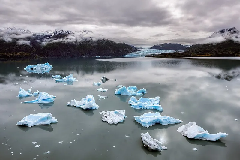 Glassy Glacial Lake, Alaska