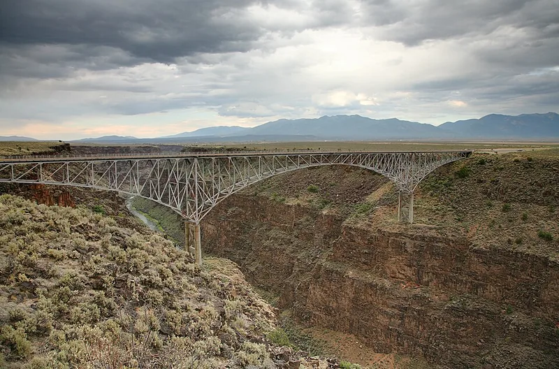 Rio Grande Gorge near Taos, New Mexico - a dramatic landscape near top fishing waters